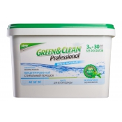 Концентрированный стиральный порошок Green & Clean Professional для белого (30 стирок) ведро