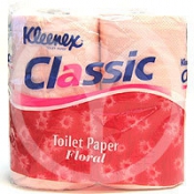 Туалетная бумага Kleenex розовая 4шт