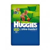 Подгузники Huggies Comfort 4 (10-16кг), 19 шт.