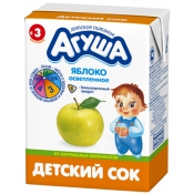 Детский сок Агуша Яблоко, 200 г