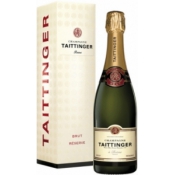 Шампанское Taittinger Brut Reserve белое сухоев подарочной упаковке, 0.75