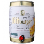 Пиво Bitburger 5% алк. светлое Германия, 5л