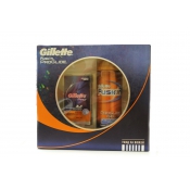 Набор Gillette Бальзам после бритья Мгновенное увлажнение 50мл + Gillette Fusion ProGlide Гель для бритья 200мл