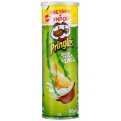 Чипсы Sour Cream & Dill Pringles, 165г