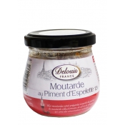 Горчица с острым перцем Moustarde au Piment d'Espelette Delouis, 125г