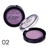 Тени для глаз стойкие №02, PETITS JEUX, фиолетовый перламутровый, VS, 3.5 г