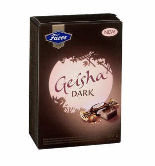 Geisha Dark в черном шоколаде Fazer, 150г