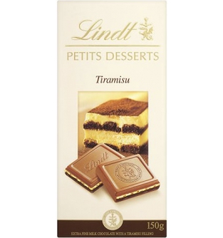 Молочный шоколад Lindt «Маленькие десерты: тирамису», 150 г