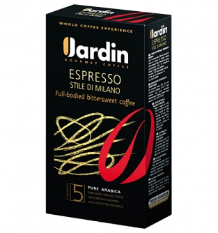 Jardin Espresso ctile di Milano молотый темной обжарки, 250г