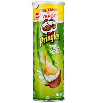 Чипсы Sour Cream & Dill Pringles, 165г