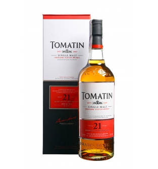 Виски Tomatin 21y.о. (односолодовый виски), 0.7л