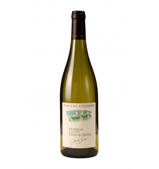 Вино Cotes du Rhone Les Abeilles Blanc Jean-Luc Colombo белое сухое Франция 0.75
