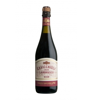 Игристое вино Lambrusco Emilia Sweet Red Италия красное полусладкое, 0.75