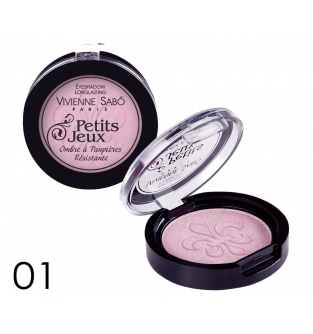 Тени для глаз стойкие №01, PETITS JEUX, розовый перламутровый, VS, 3.5 г