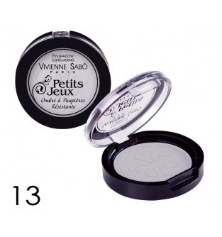 Тени для глаз стойкие №13, PETITS JEUX, серый металлик, VS, 3.5 г
