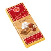 Молочный шоколад Reber Mozart с начинкой «Сливки-нуга», 100г