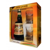 Amaro Montenegro + 2 бокала в подарочной коробке, 0.7л